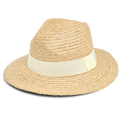 Stråhatt - Gårda Positano Fedora (natur/beige)
