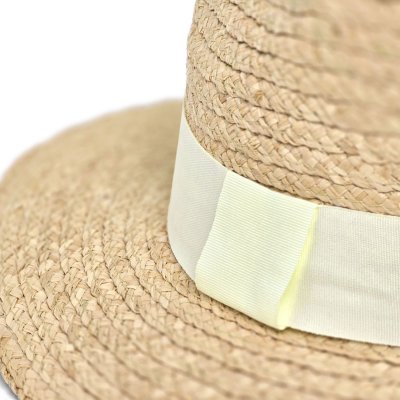 Stråhatt - Gårda Positano Fedora (natur/beige)