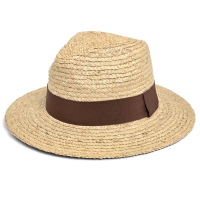 Stråhatt - Gårda Positano Fedora (natur/brun)