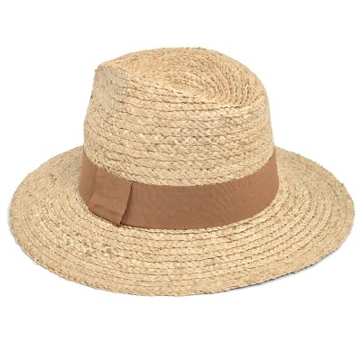 Stråhatt - Gårda Positano Fedora (natur/khaki)