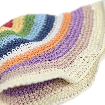 Stråhatt - Gårda Sorrento Bucket hat (ljus multi)