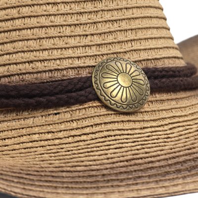Stråhatt - Gårda Taranto Western Hat (khaki)