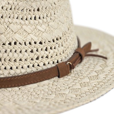 Stråhatt - Gårda Toulon Fedora (beige)