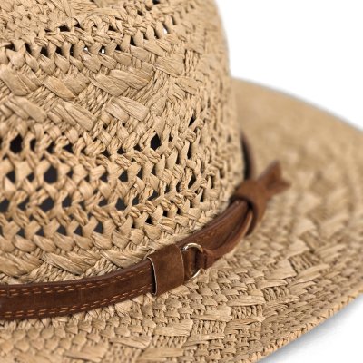 Stråhatt - Gårda Toulon Fedora (khaki)
