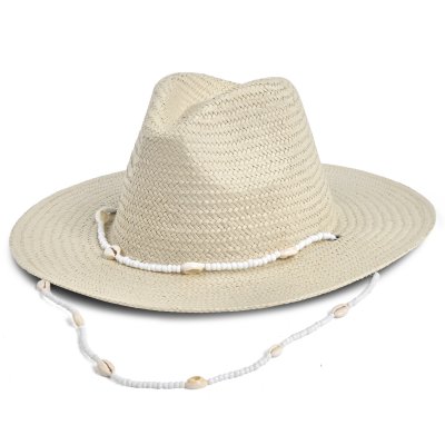 Stråhatt - Gårda Valencia Fedora (beige)