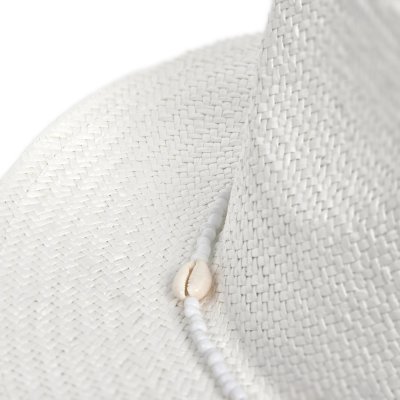 Stråhatt - Gårda Valencia Fedora (vit)