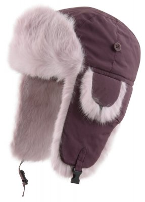 Pälsmössa - MJM Ladies Trapper Hat Taslan with Rabbit Fur (Lavender)