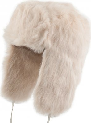 Pälsmössa - MJM Ladies Rabbit Fur Hat (Off White)