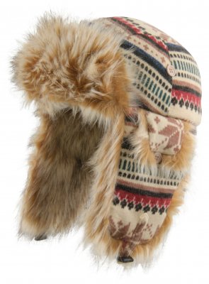 Pälsmössa - MJM Ladies Trapper Hat Knit with Faux Fur