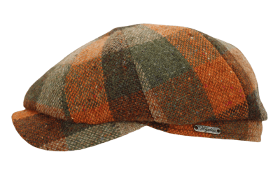 Gubbkeps / Flat cap - Wigéns Newsboy Classic Cap (oliv/multi)