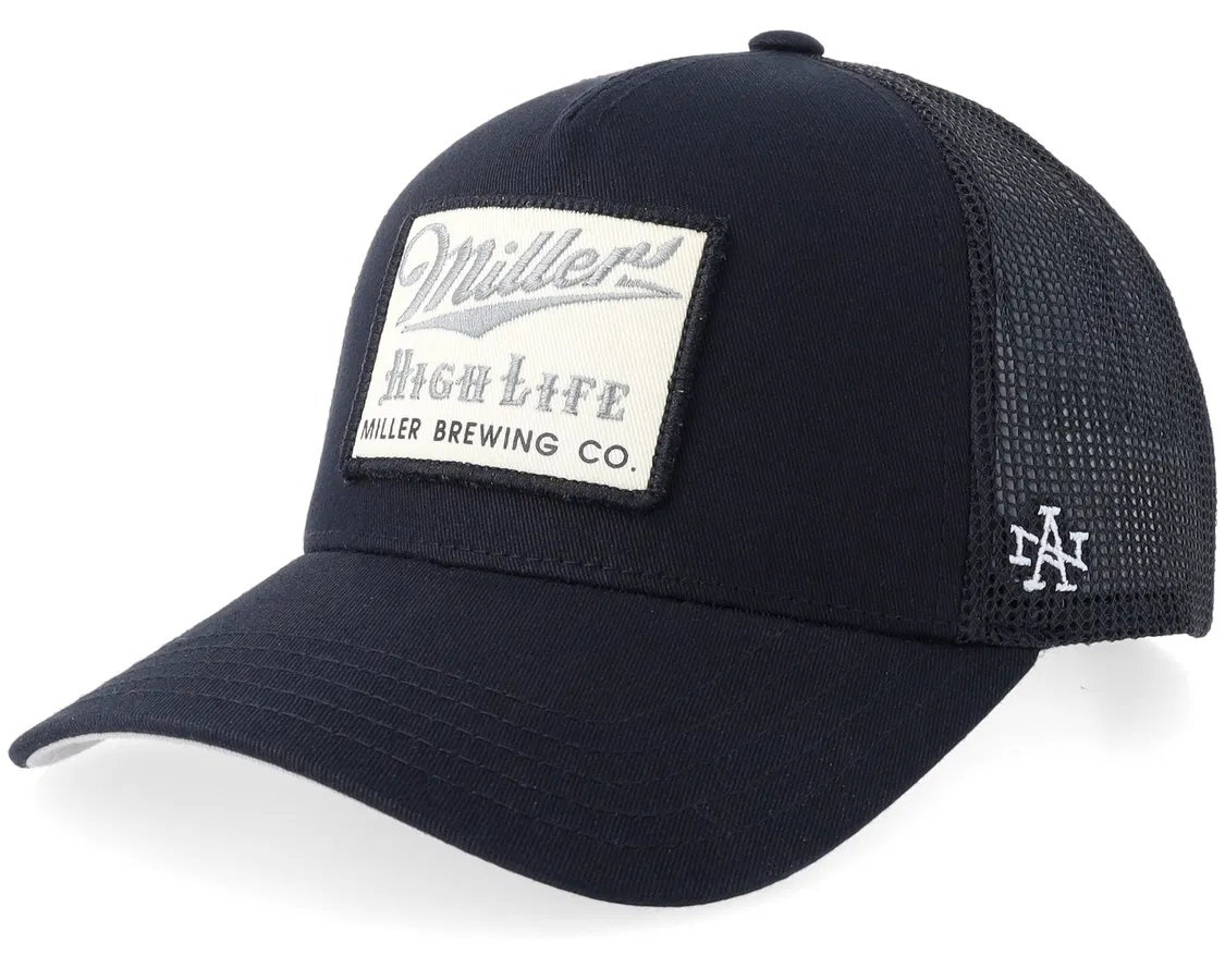 Keps - American Needle Miller High Life Trucker (svart) (Storlek: One Size)