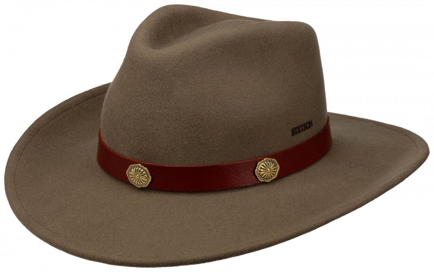 Hattar - Stetson Nogales Western Woolfelt (beige) (Storlek: X-Large - 61 cm)