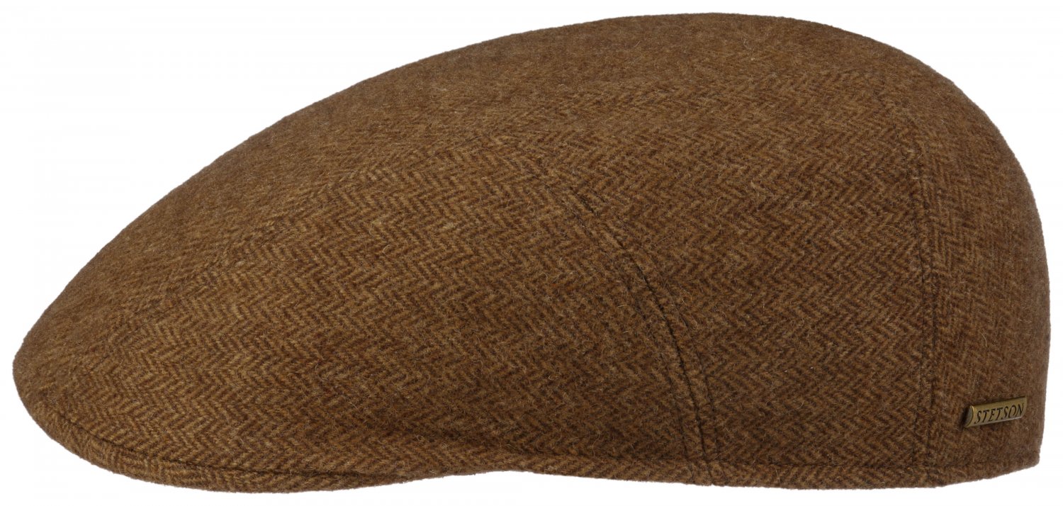Gubbkeps / Flat cap - Stetson Ivy Cap Herringbone (brun) (Storlek: Medium - 57 cm)