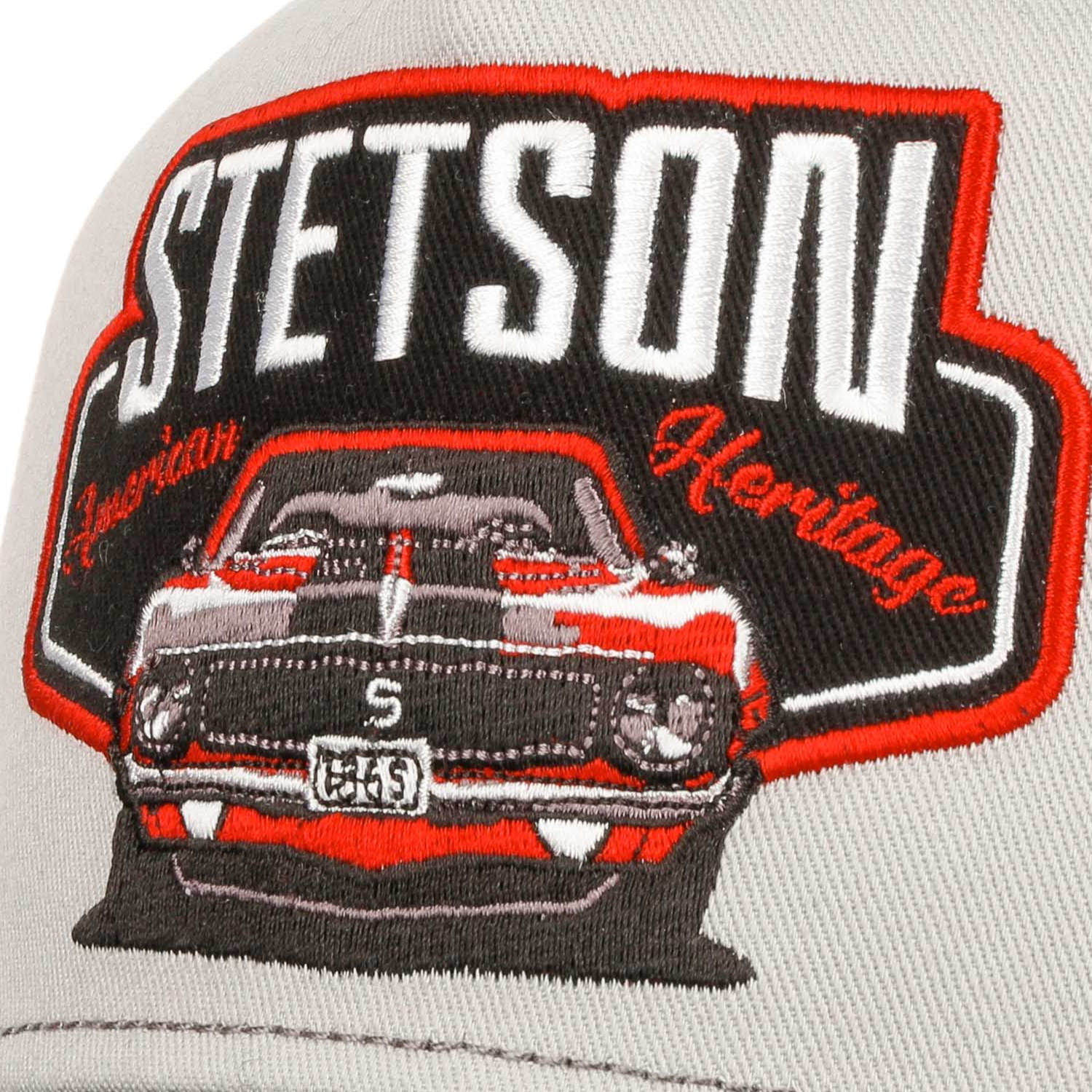 Stetson Trucker Muscle Car Heritage Honkbalpet voor heren, met mesh, snapback met vizier, zomer, winter, lente, zomer, herfst en winter, beige-groen, one size Stetson Trucker Muscle Car Heritage Honkbalpet voor heren, met mesh, snapback met vizier, zomer, winter, lente, zomer, herfst en winter, beige-groen, one size