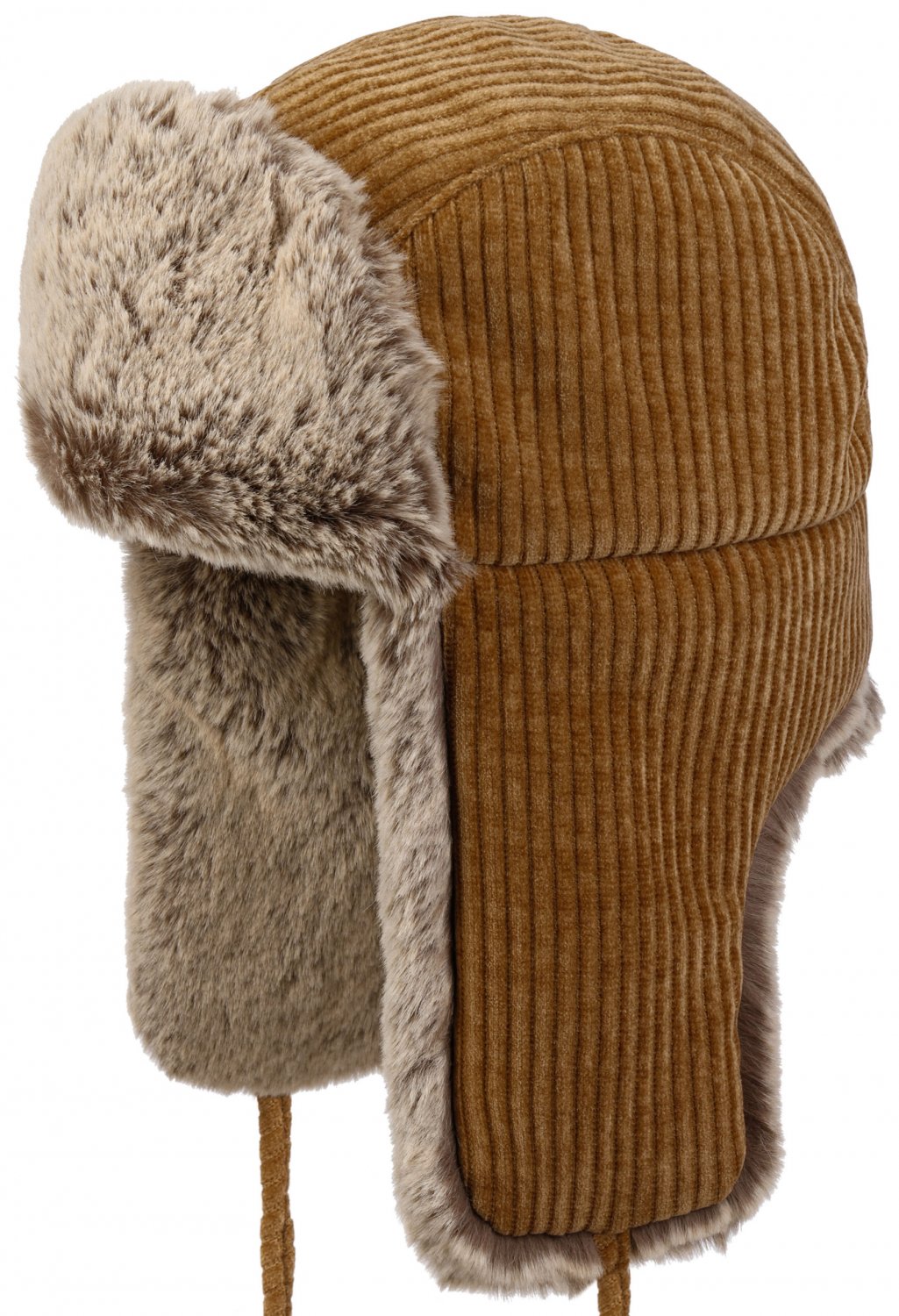 Pälsmössa - Stetson Bomber Cap Corduroy Jersey (brun) (Storlek: X-Large - 61 cm)