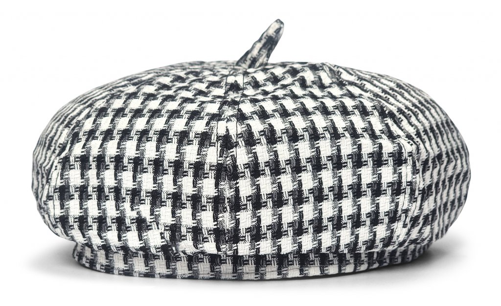 Basker - Gårda Tribeca Beret (svart/vit) (Storlek: 1-Size)
