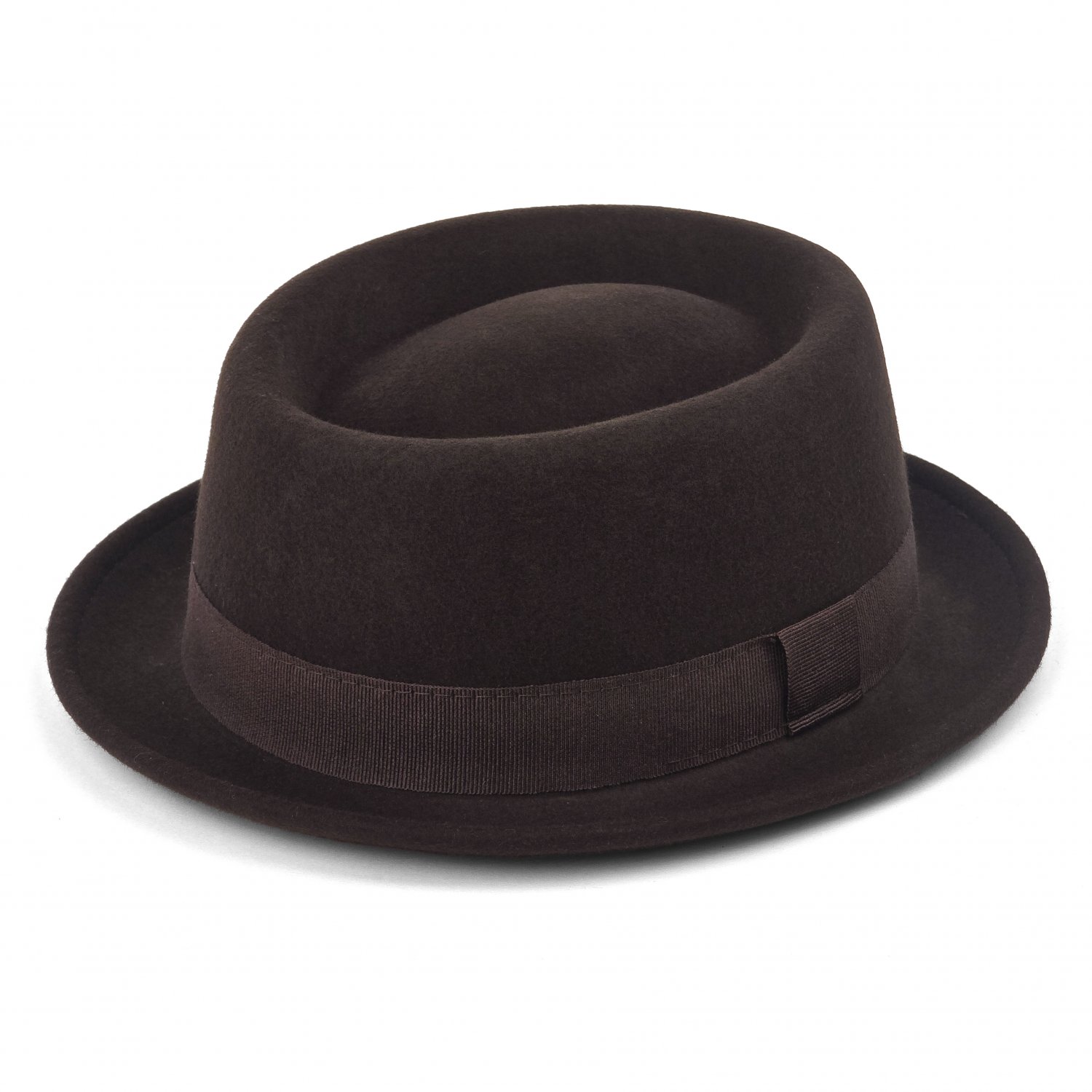 Hattar - Gårda Asolo Pork Pie Wool Hat (brun) (Storlek: X-Large - 61 cm)