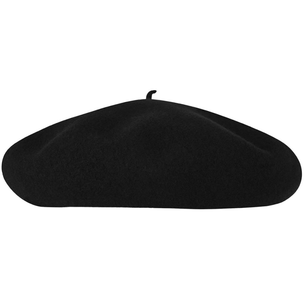 Basker - Kangol Anglobasque Beret (svart) (Storlek: Small - 54-55 cm)